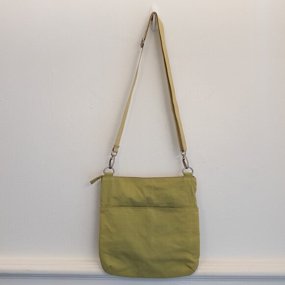 Baggallini Crossbody Travel Purse Green Nylon Lightweight Adjustable Strap - Picture 3 of 4